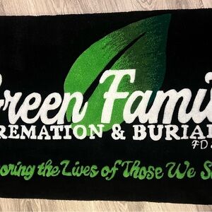 Green Family Black and Green Rug